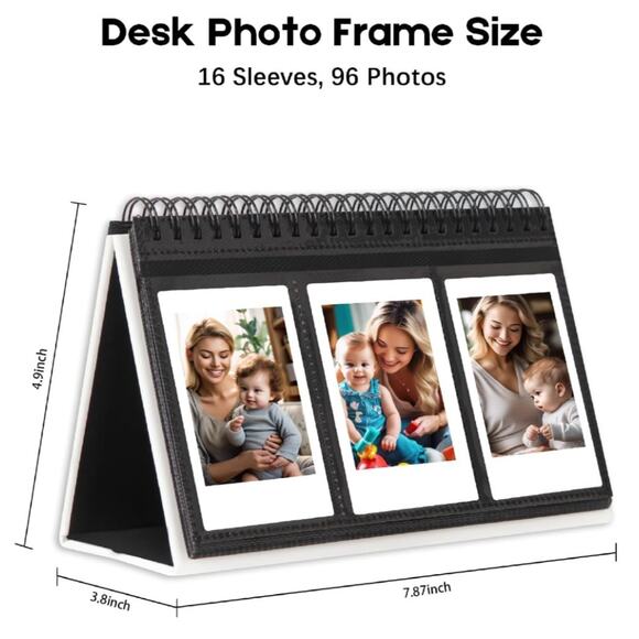 Ruibytree Desk Calendar Style Photo Album with 96 Pockets for Fujifilm 3-PCK - Picture 6 of 6